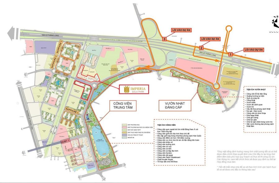 Vị trí dự án Imperia Sola Park Smart City